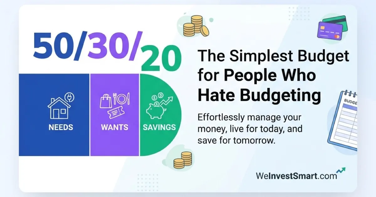 50/30/20 Rule Calculator Interface for Needs, Wants, and Savings Allocation