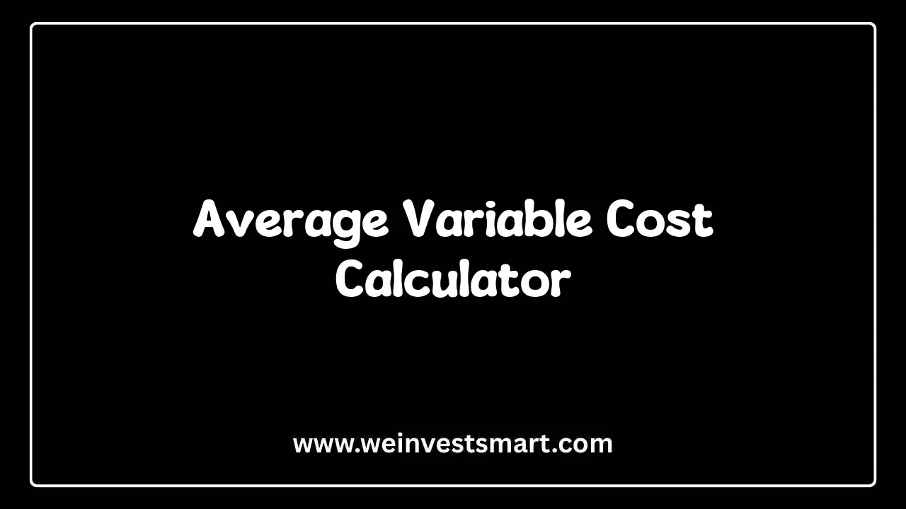Average Variable Cost Calculator interface for computing unit costs, shutdown thresholds, and contribution margins