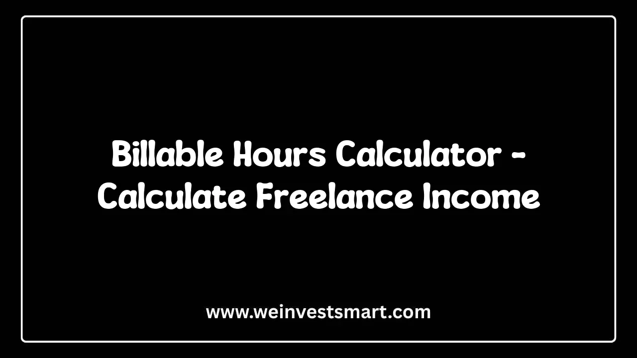 Billable Hours Calculator Interface for Independent Consultants and Freelancers