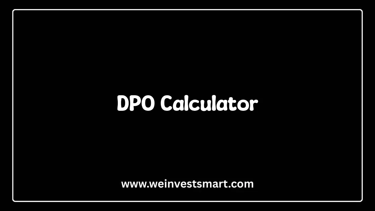 Days Payable Outstanding Calculator Interface for Working Capital Analysis