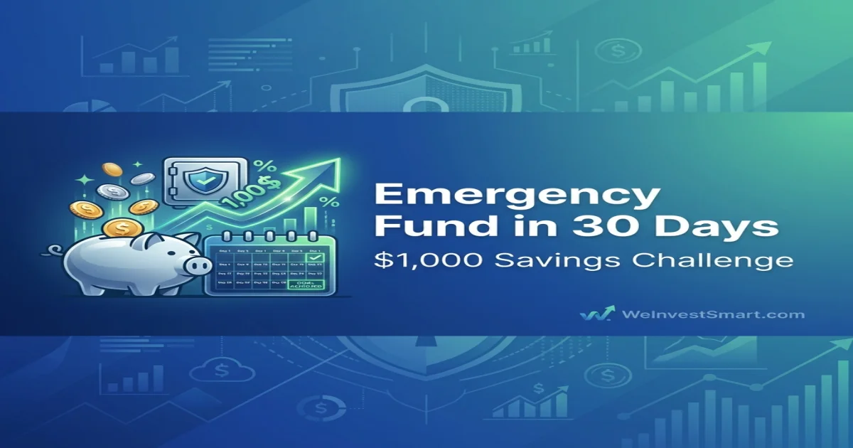 How to Build a $1,000 Emergency Fund in 30 Days (Even on a Tight Budget)