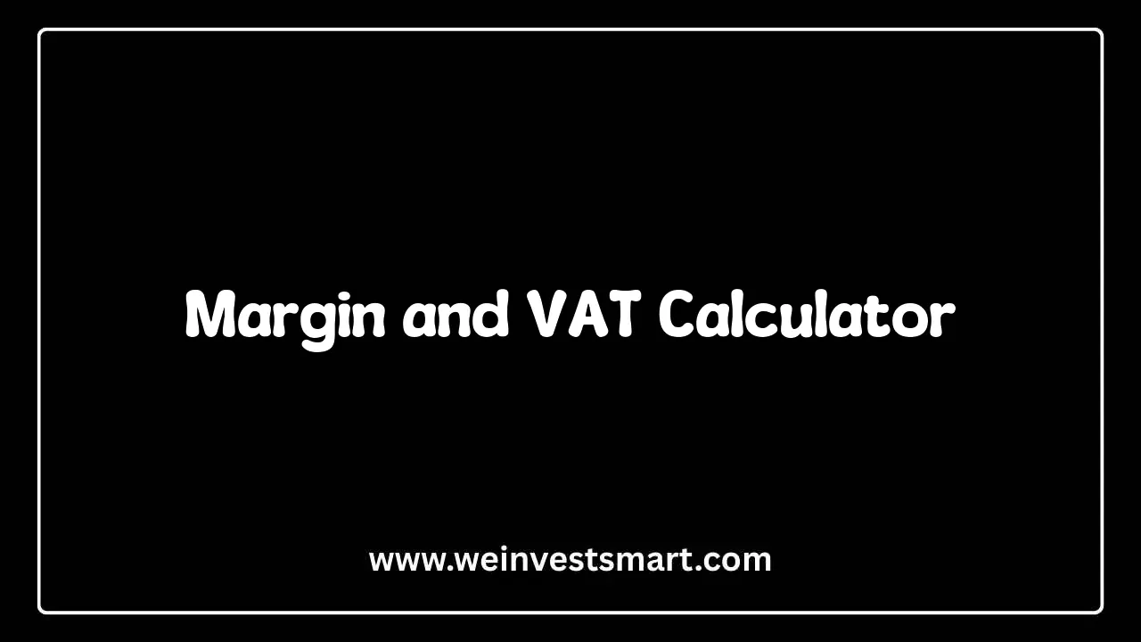 Margin and VAT Calculator - Commercial Pricing with Value Added Tax