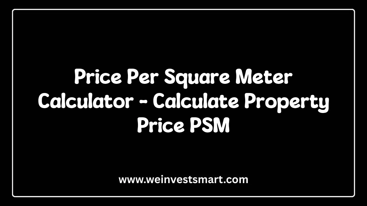 Price per Square Meter Calculator