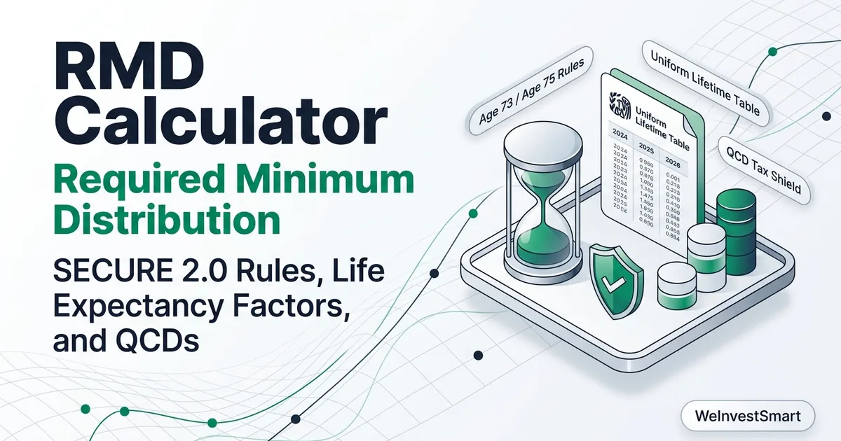 Required Minimum Distribution (RMD) retirement account planning with IRS Uniform Lifetime Table and portfolio balance records