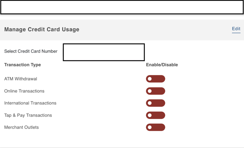 How to enable credit card in ICICI bank