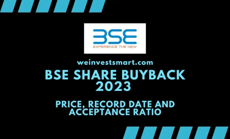 BSE Share Buyback 2023: Price, Record Date and Acceptance Ratio