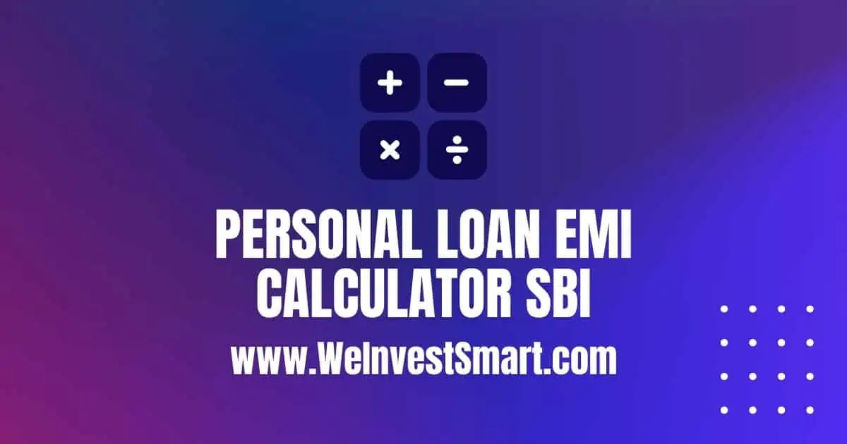 Personal Loan EMI Calculator SBI