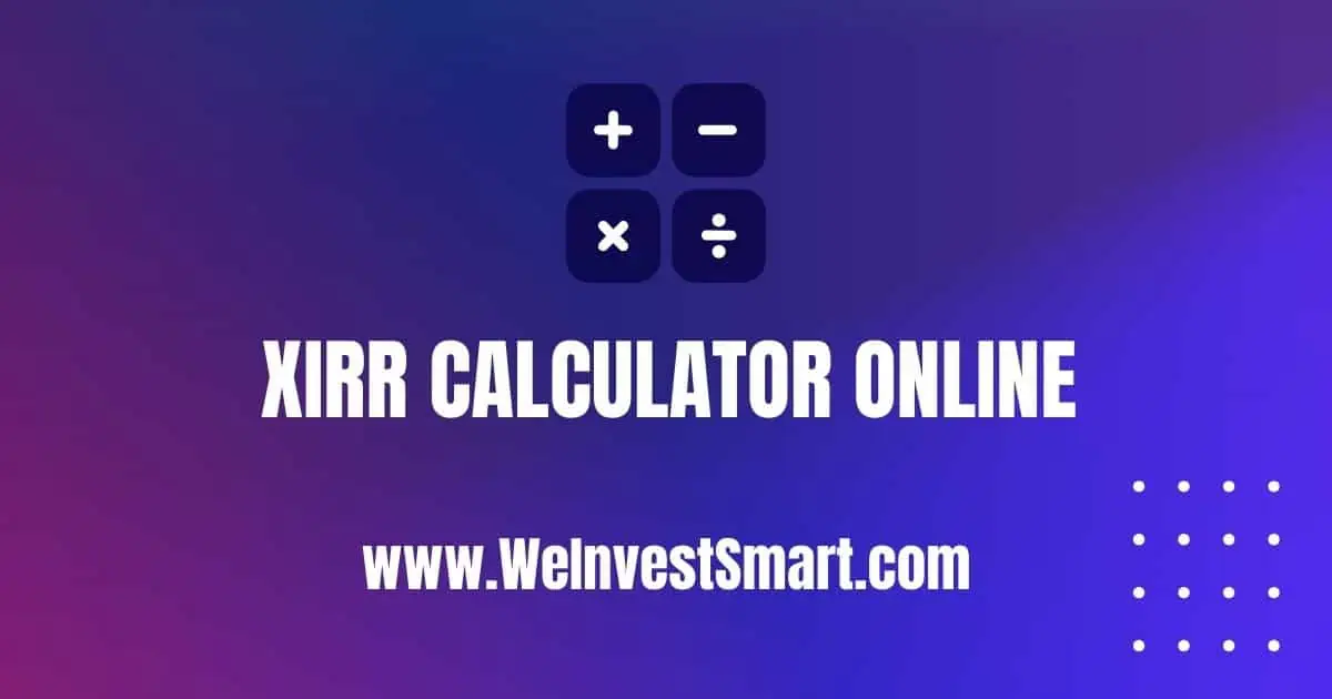 XIRR Calculator Online