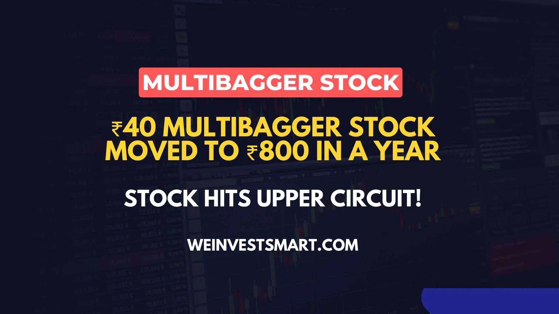 ₹40 Multibagger Stock moved to ₹800 in a year, Shares hit upper circuit daily