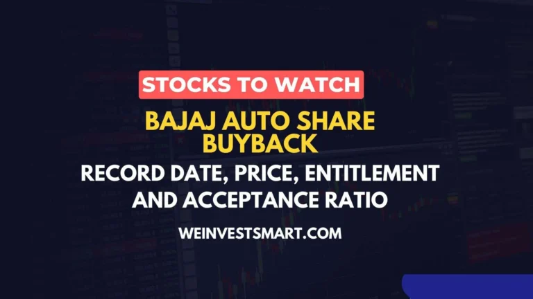 Bajaj Auto Share Buyback Record Date, Price, Entitlement and Acceptance Ratio
